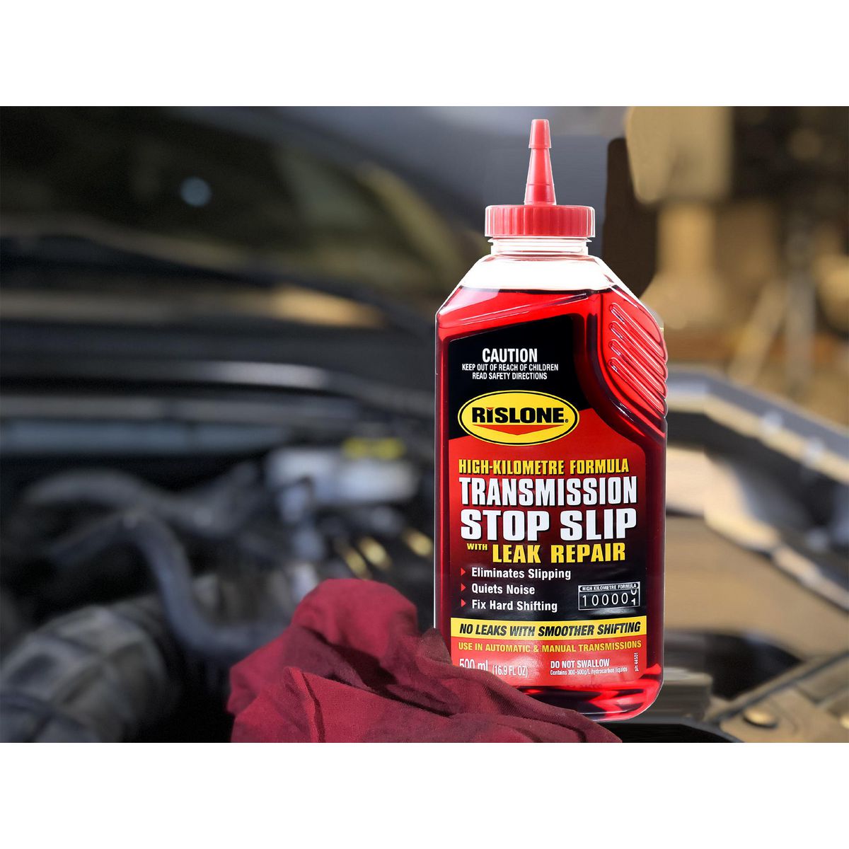 Rislone High Kilometre Transmission Stop Slip With Leak Repair 44501