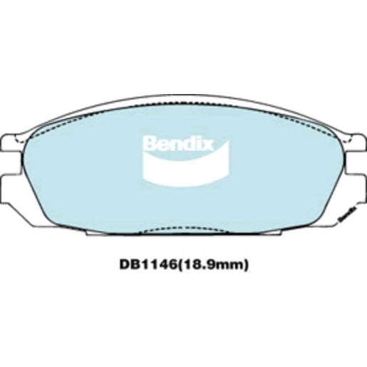 Bendix ULT4WD Disc Pad Set DB1146 ULT4WD