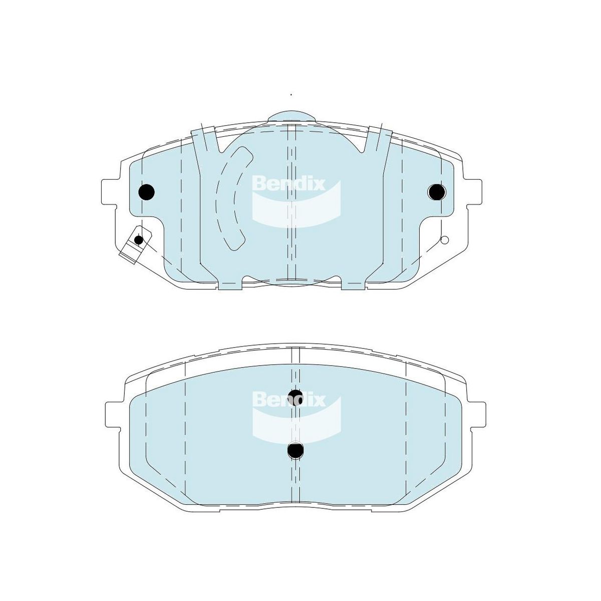 Bendix 4WD Brake Pad Set DB2728 4WD