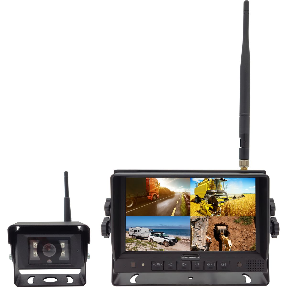 Autobacs 7in High Res Dvr Wireless System HDVR74W