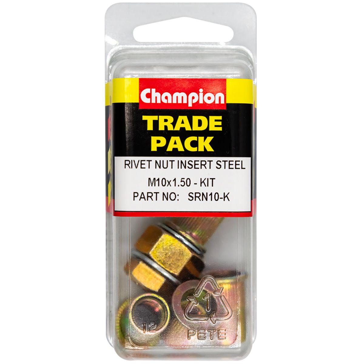 Champion Fasteners Rivet Nut Insert Steel M10X1.50 - Kit SRN10-K