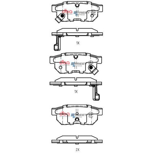 DBA Street Series EV Brake Pads DB1163SSEV