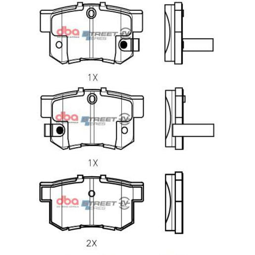 DBA Street Series EV Brake Pads DB1265SSEV