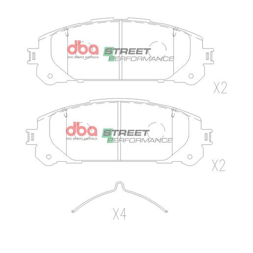 DBA Street Performance Brake Pad Set DB15067SP
