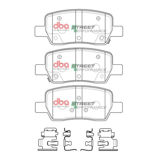 DBA Street Performance Brake Pad Set DB15072SP