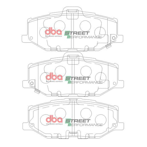 DBA Street Performance Brake Pad Set DB15100SP