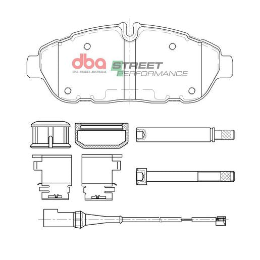 DBA Street Performance Brake Pad Set DB15112SP