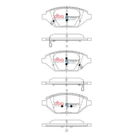 DBA Street Series Brake Pad Set DB15140SS