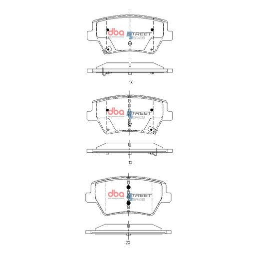 DBA Street Series Brake Pad Set DB15142SS