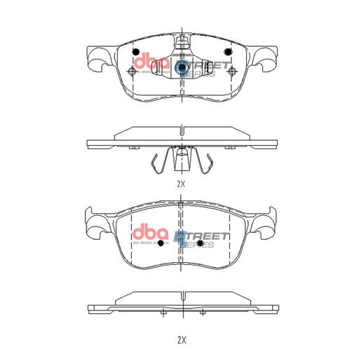 DBA Street Series Brake Pad Set DB15149SS