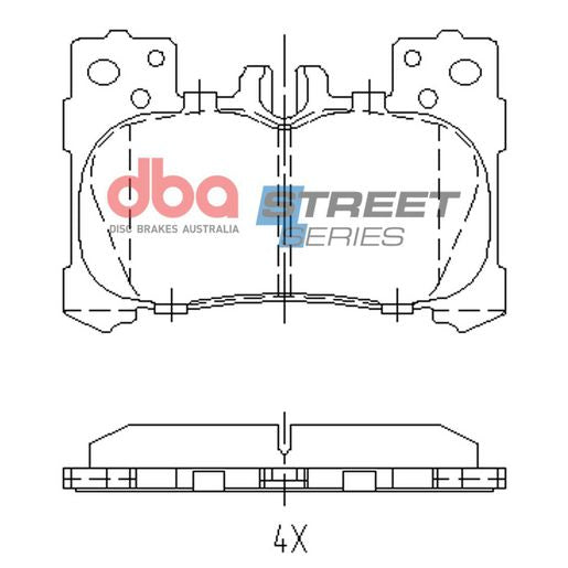DBA Street Series Brake Pad Set DB15151SS
