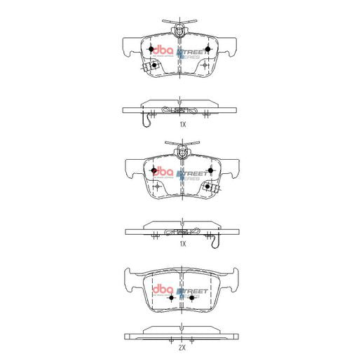 DBA Street Series Brake Pad Set DB15152SS
