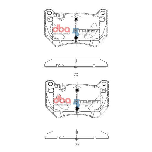 DBA Street Series Brake Pad Set DB15153SS