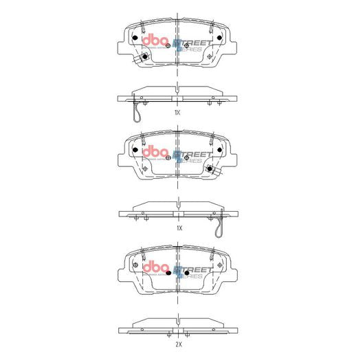 DBA Street Series Brake Pad Set DB15157SS