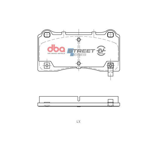DBA Street Series EV Brake Pads DB15158SSEV