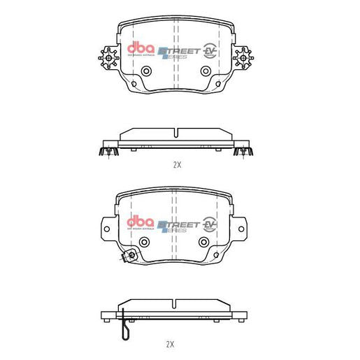 DBA Street Series EV Brake Pads DB15161SSEV