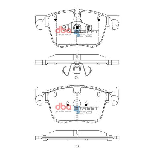 DBA Street Series Brake Pad Set DB15164SS