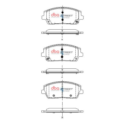 DBA Street Series Brake Pad Set DB15169SS