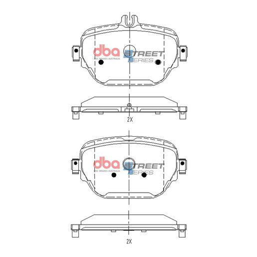 DBA Street Series Brake Pad Set DB15171SS