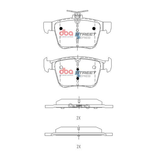DBA Street Series Brake Pad Set DB2415SS