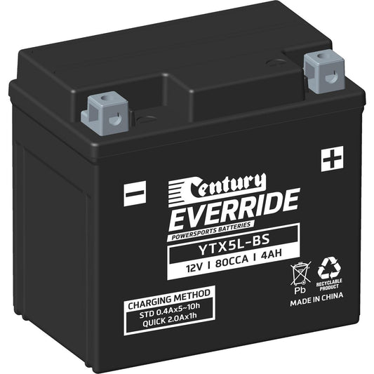 Century Batteries Motorcycle Battery Ytx5L-Bs YTX5L-BS
