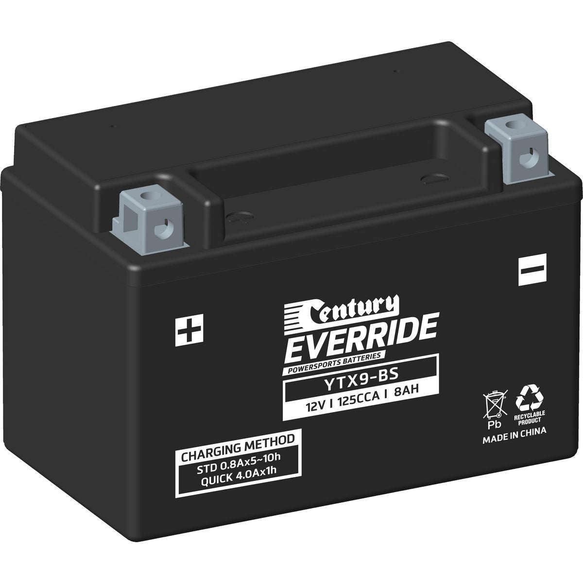 Century Batteries Motorcycle Battery Ytx9-Bs YTX9-BS