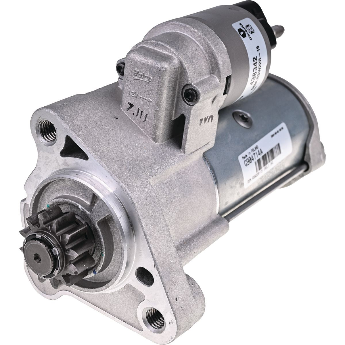 Valeo Starter Motor 12V 15Th Cw 438342