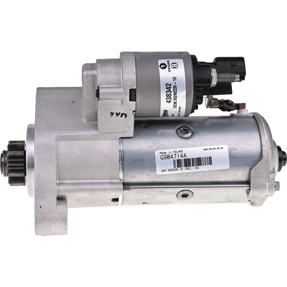 Valeo Starter Motor 12V 15Th Cw 438342