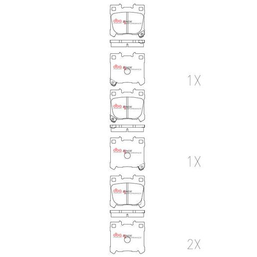 DBA Race Performance Brake Pad Set DB15148RP
