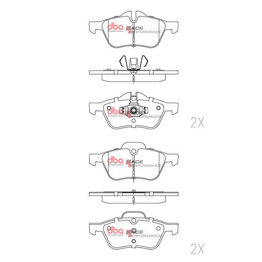 DBA Race Performance Brake Pad Set DB1500RP