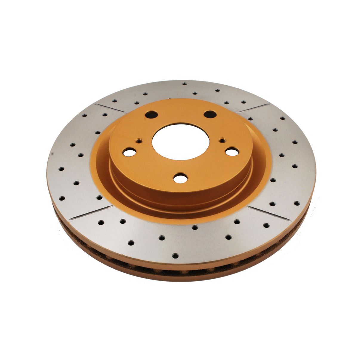 DBA Street Series Brake Rotor X-Gold Cross-Drilled & Slotted DBA2709X