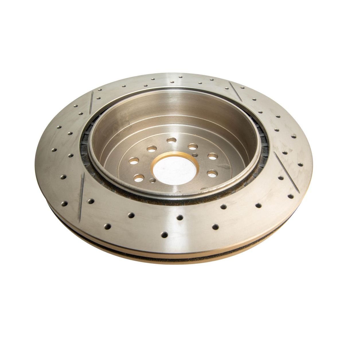 DBA Street Series Brake Rotor X-Gold Cross-Drilled & Slotted DBA655X-10