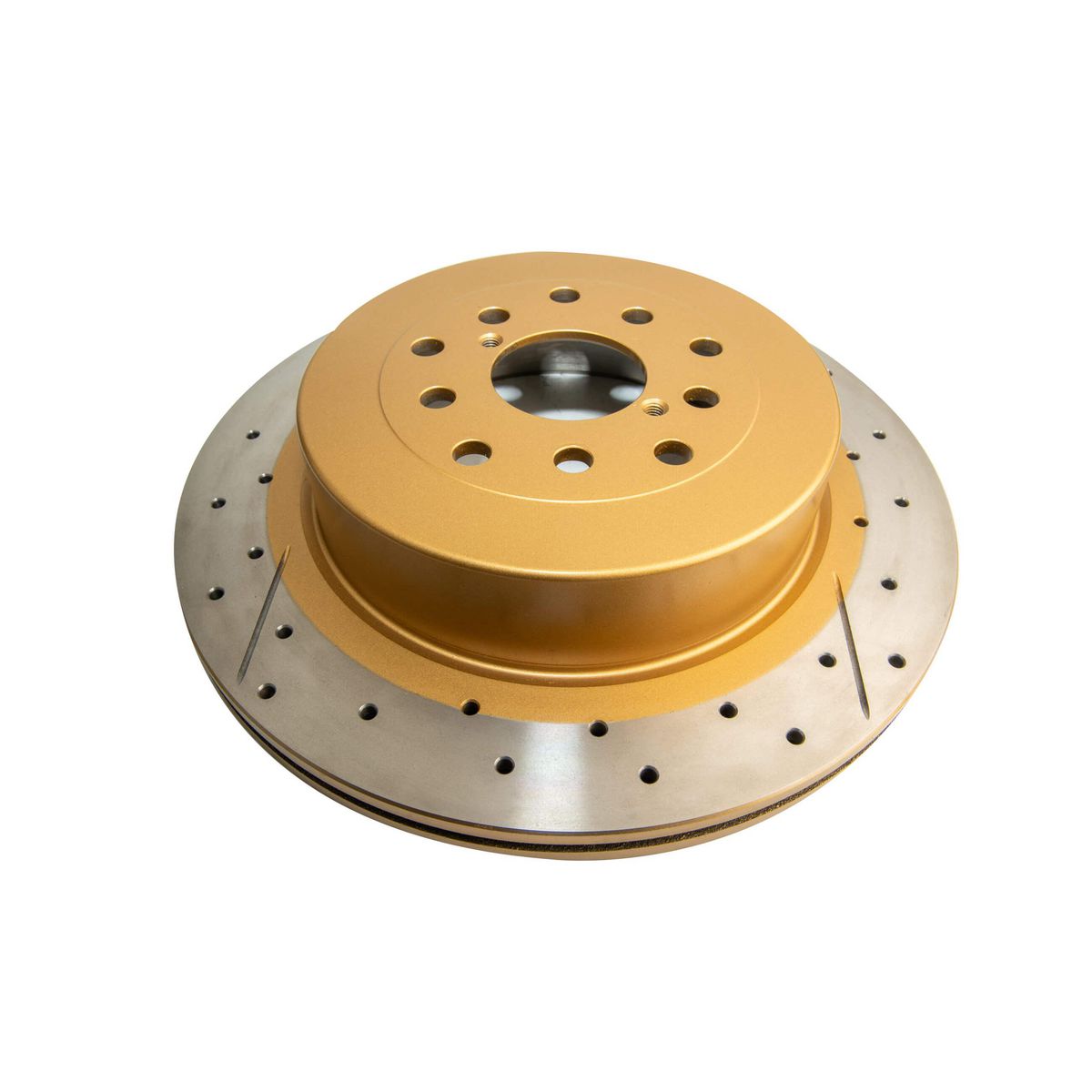 DBA Street Series Brake Rotor X-Gold Cross-Drilled & Slotted DBA655X-10