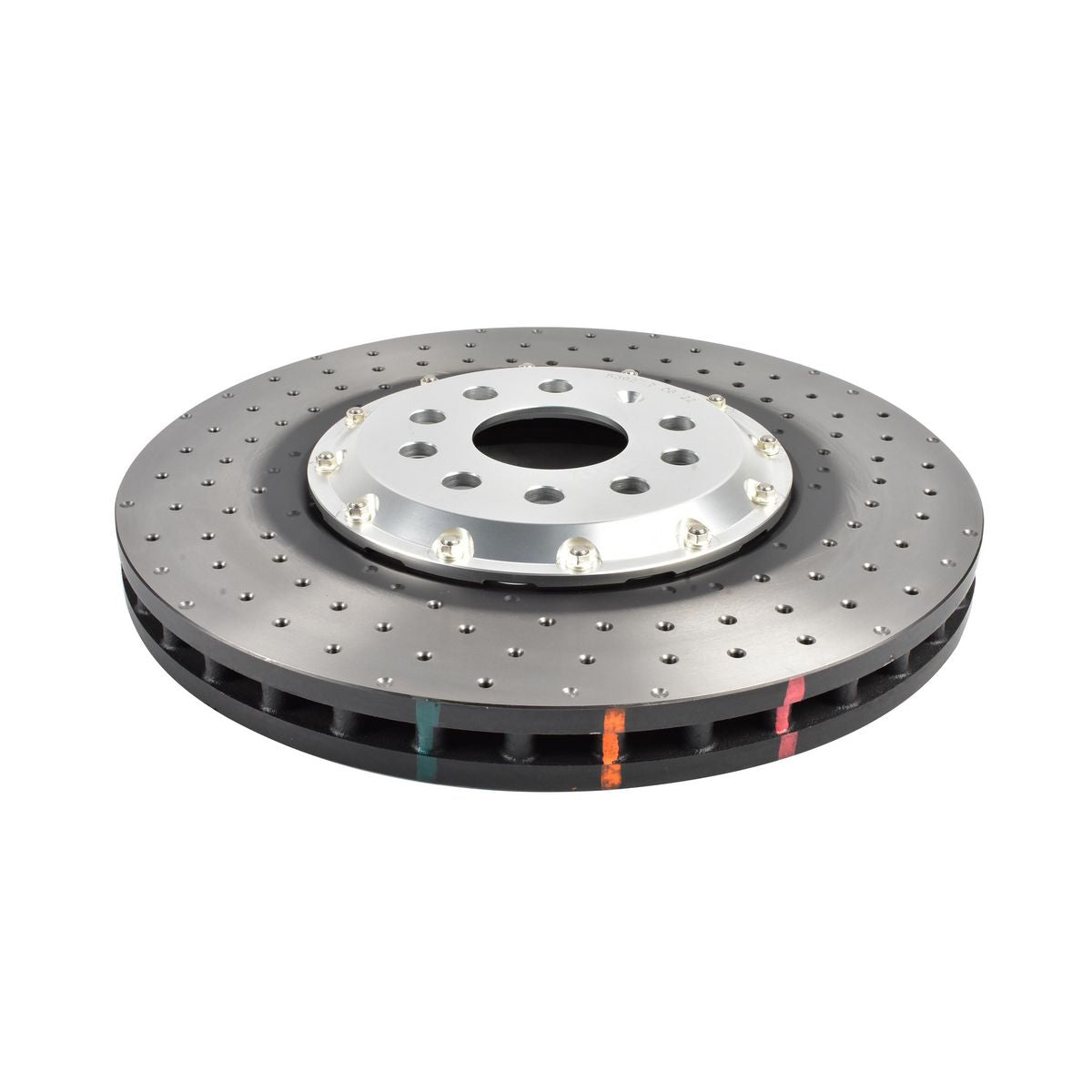 DBA 5000 Series 2-Piece Assy Silver Hat Cross Drilled & Dimpled DBA53927SLVXD
