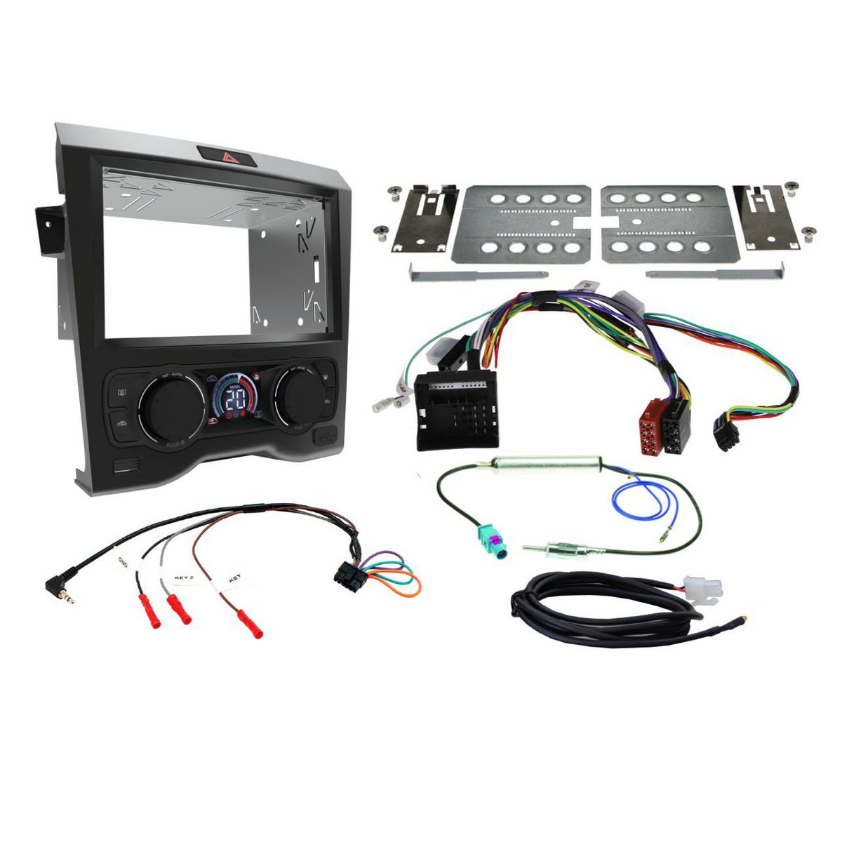 Aerpro Install Kit To Suit Holden Commodore Ve Series 1 Single Zone Climate Control (Black) FP9355BK