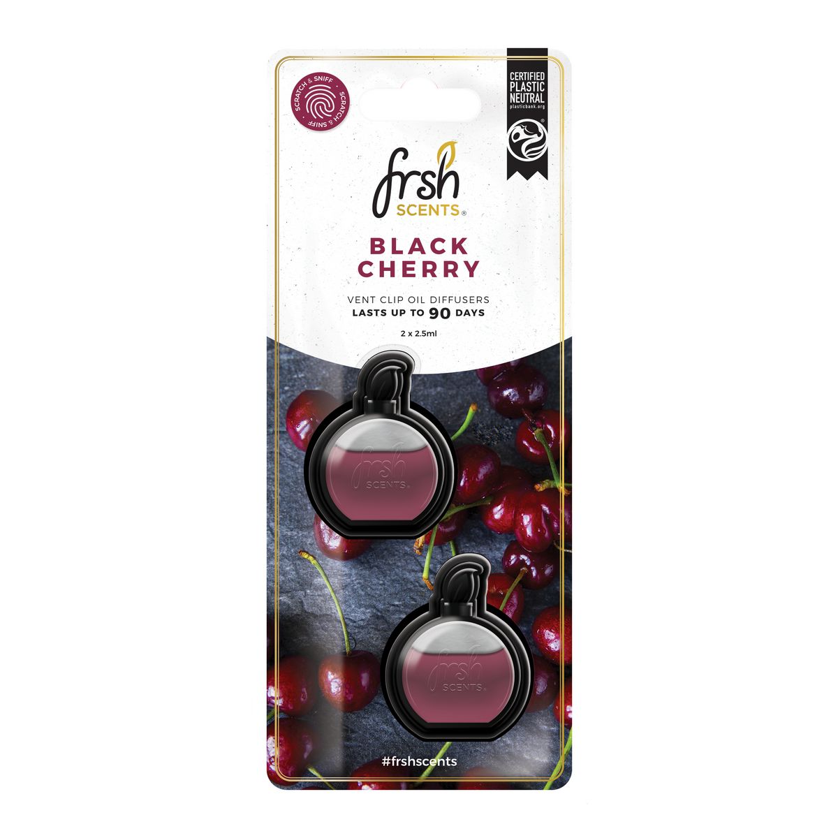 Frsh Mini Diffuser Black Cherry 2PK Air Freshener FR9170