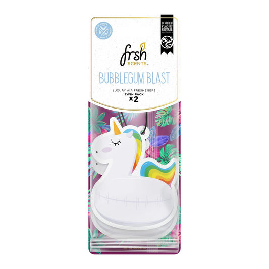Frsh Unicorn Bubble Gum Blast Paper 2PK Air Freshener V0004