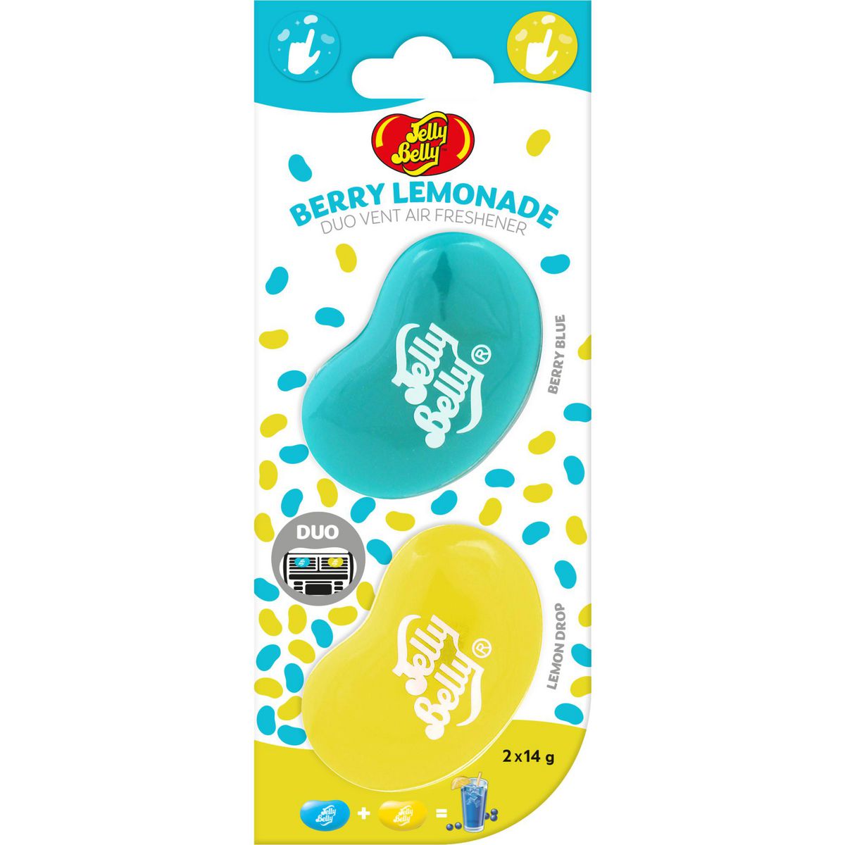 Jelly Belly vent Duo Berry Lemonade 2PK Air Freshener E304044600