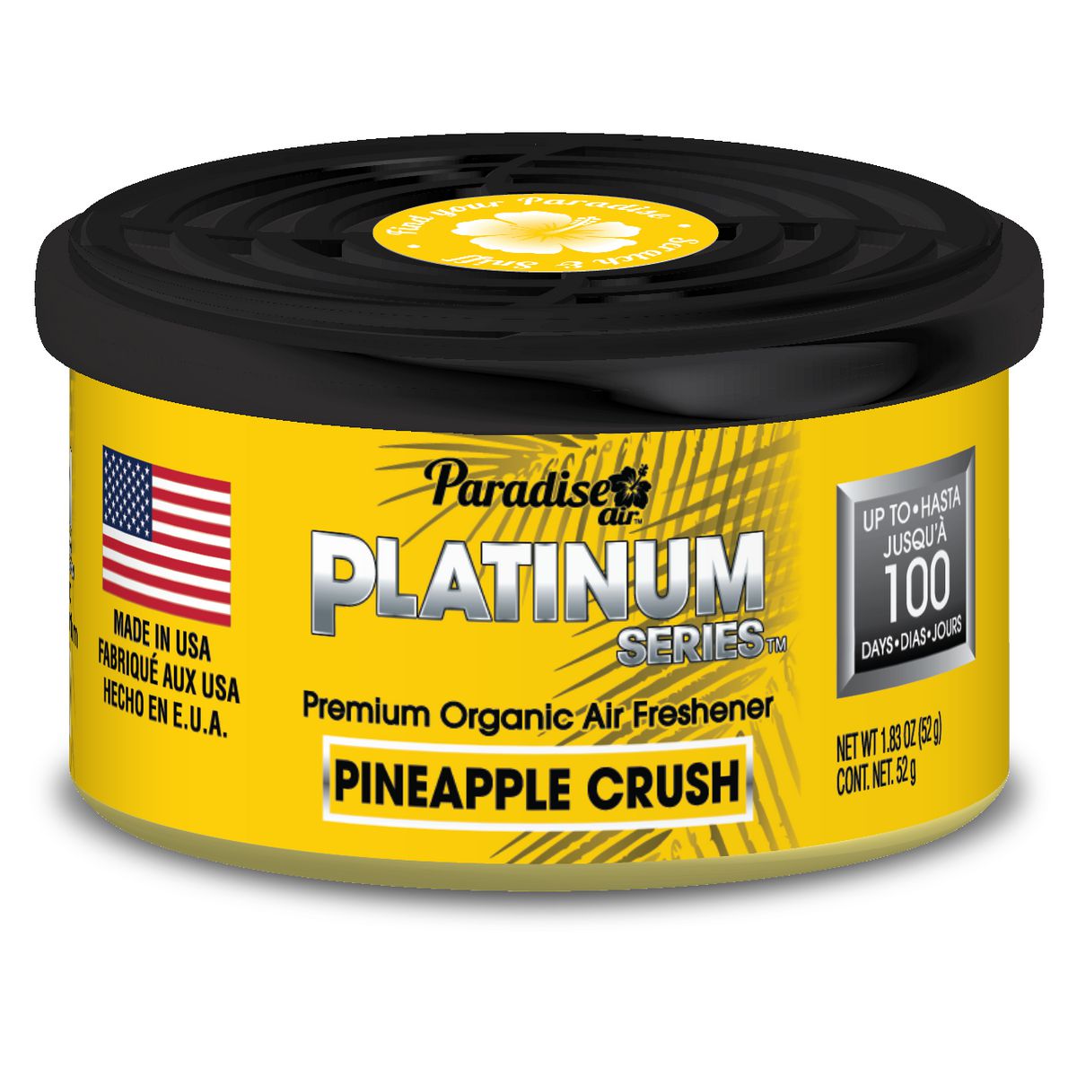 Paradise Air Platinum Series Organic Pineapple Crush Air Freshener PL-12043PK144-Q