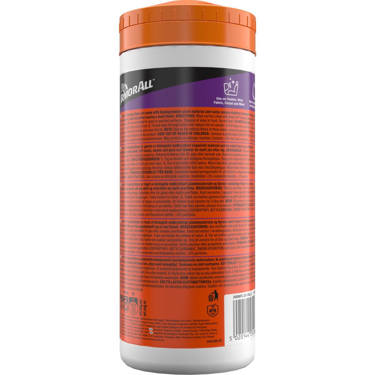 Armor All Cleaning Wipes 30's AWMPC-30-1ANZ