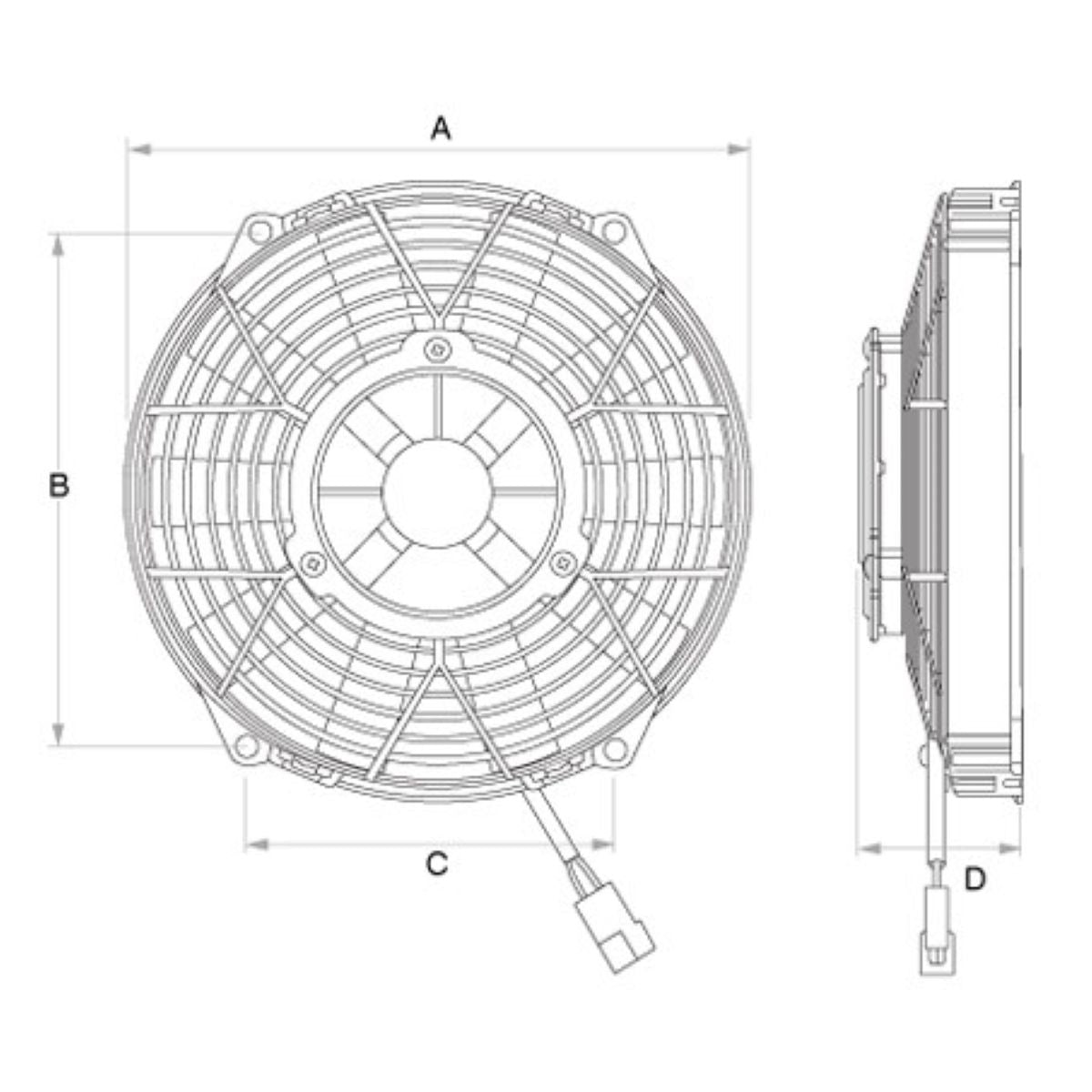 Comex Universal Thermo Fan Puller 14In 24V 1990 Cfm EFX4857