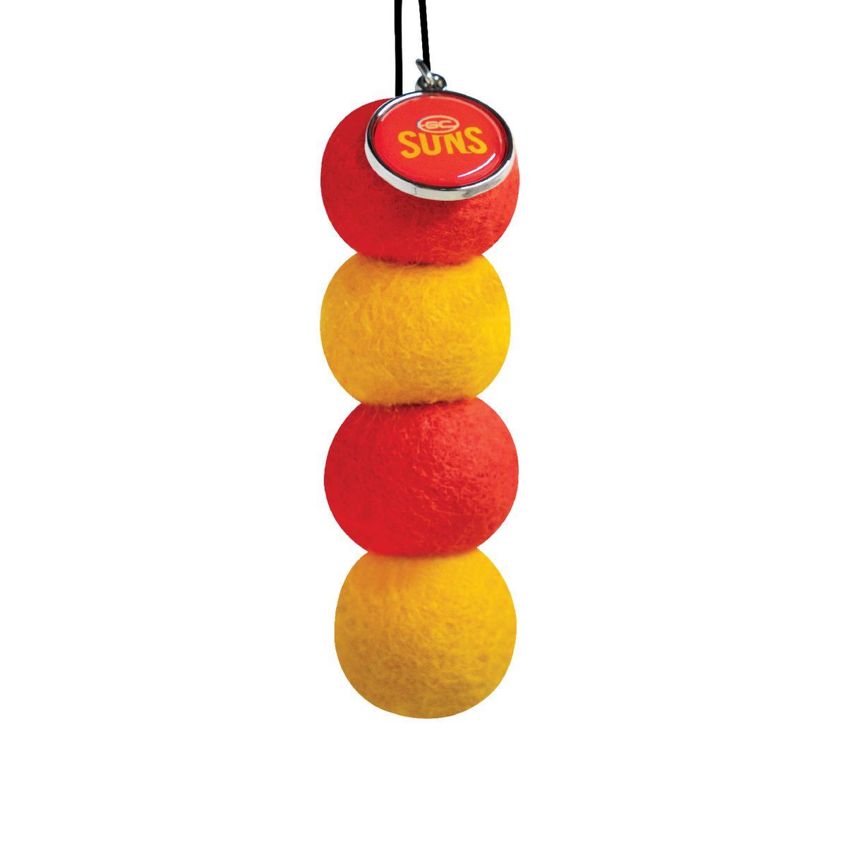 Smellyballs Gold Coast Suns Reusable Car Air Freshener Set AFL445AQ