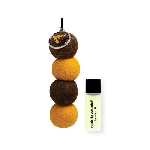 Smellyballs Hawthorn Hawks Reusable Car Air Freshener Set AFL445AH