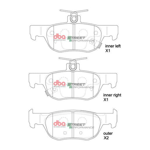 DBA Street Performance Brake Pad Set DB15047SP
