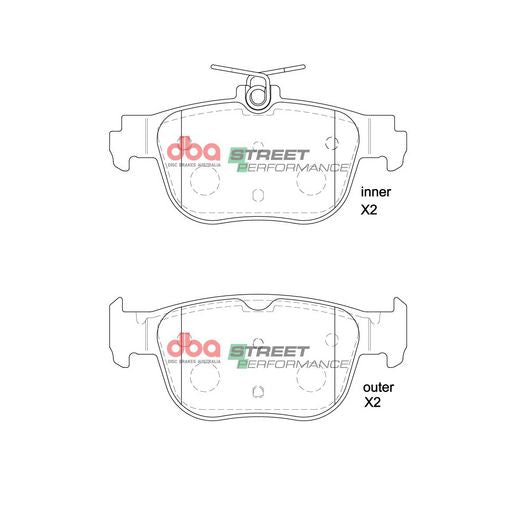 DBA Street Performance Brake Pad Set DB15092SP