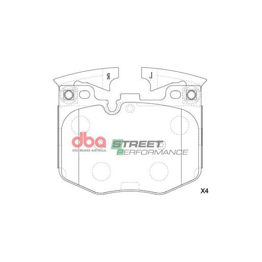 DBA Street Performance Brake Pad Set DB15107SP