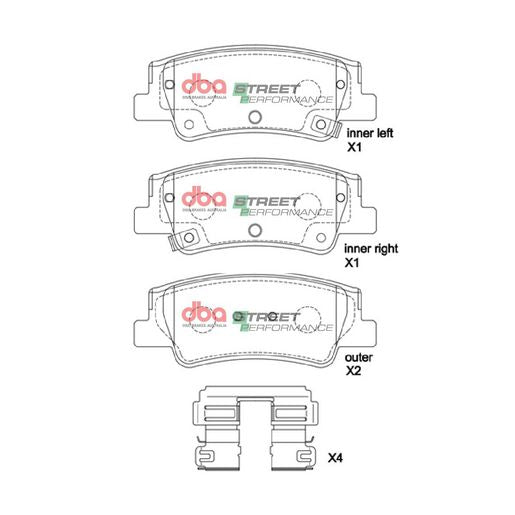 DBA Street Performance Brake Pad Set DB15178SP