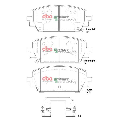 DBA Street Performance Brake Pad Set DB15205SP