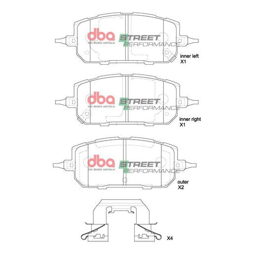 DBA Street Performance Brake Pad Set DB15207SP