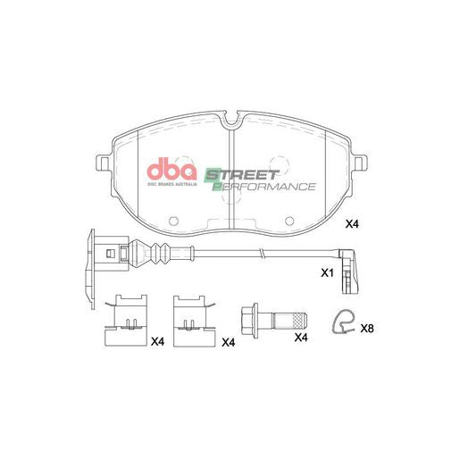 DBA Street Performance Brake Pad Set DB15218SP